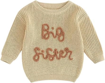 Beautooly, одинаковые свитера для старшей сестры и маленькой сестры, милый вязаный пуловер с длинными рукавами и вышивкой, весенняя одежда для младенцев Beautooly