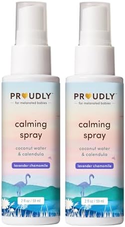 PROUDLY Calming Spray - Lavender Chamomile Deep Sleep Pillow Spray - Natural Sleep Spray for Kids with Coconut Water, Calendula & Sunflower Seed Oil - Gentle on Baby Skin - 4 Oz PROUDLY