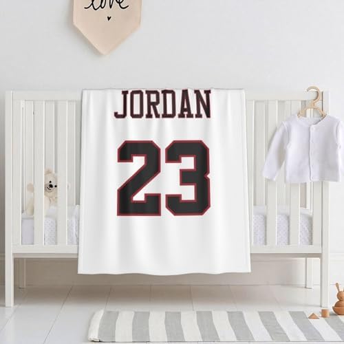 Детское одеяло Basketball Fans 23 Jordan, подарок для ребенка, для новорожденных, для молодой мамы, супермягкий плюш, 30 х 40 дюймов Zundo