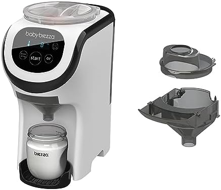 Мини-машинка для приготовления детского питания Baby Brezza Formula Pro и усовершенствованная сменная воронка и крышка Formula Pro Baby Brezza