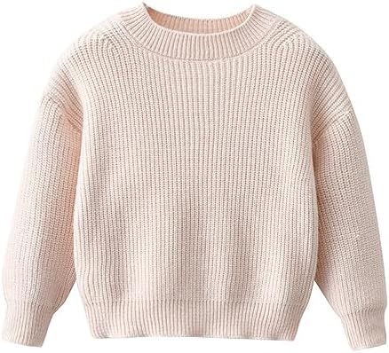 Свитер для маленьких девочек и мальчиков, пуловер, свитшот, вязаные топы ярких цветов, осенне-зимняя теплая одежда XFGLCK
