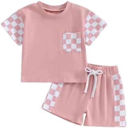 Одежда для маленьких девочек, летняя одежда для новорожденных девочек, милая футболка с короткими рукавами и рисунком ромашки, комплект топов, шорты с эластичной резинкой на талии FOCUSNORM