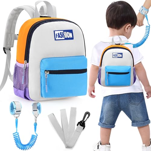 Accmor Toddler Harness Backpack Leash, Colored Baby Backpacks with Anti Lost Wrist Link, Cute Mini Child Harness Leash Wristband Tether Strap and Protection Leashes for Baby Girls Accmor