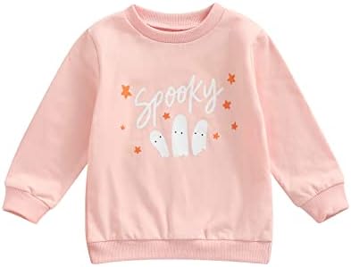 Наряд на Хэллоуин для малышей, свитшот с тыквой для мальчиков и девочек, пуловер с круглым вырезом, свитер, рубашка с длинными рукавами, осенняя одежда MoZiKQin