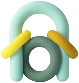 Силиконовый прорезыватель Boon Hoop для младенцев — Детские игрушки для прорезывания зубов для младенцев — Успокаивающий прорезыватель для малышей — от 0 до 12 месяцев Boon