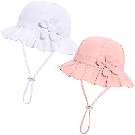 Шляпы-ведра с широкими полями для маленьких девочек и UPF 50+. Регулируемая пляжная шляпа для улицы и шляпа от солнца. DANMY