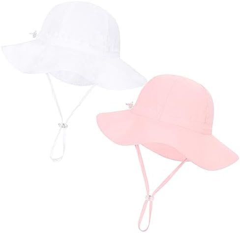 Шляпы-ведра с широкими полями для маленьких девочек и UPF 50+. Регулируемая пляжная шляпа для улицы и шляпа от солнца. DANMY