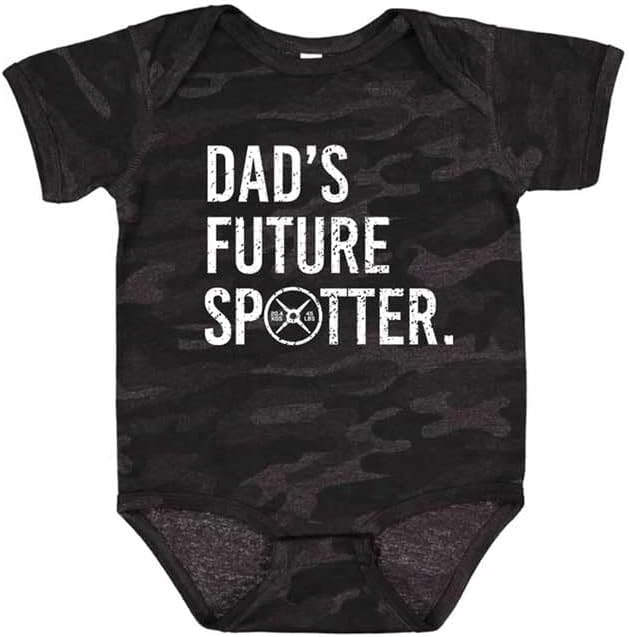 DadBod Apparel DB Dads Future Spotter Боди унисекс, для маленьких мальчиков или девочек, цельный хлопок DadBod Apparel DB