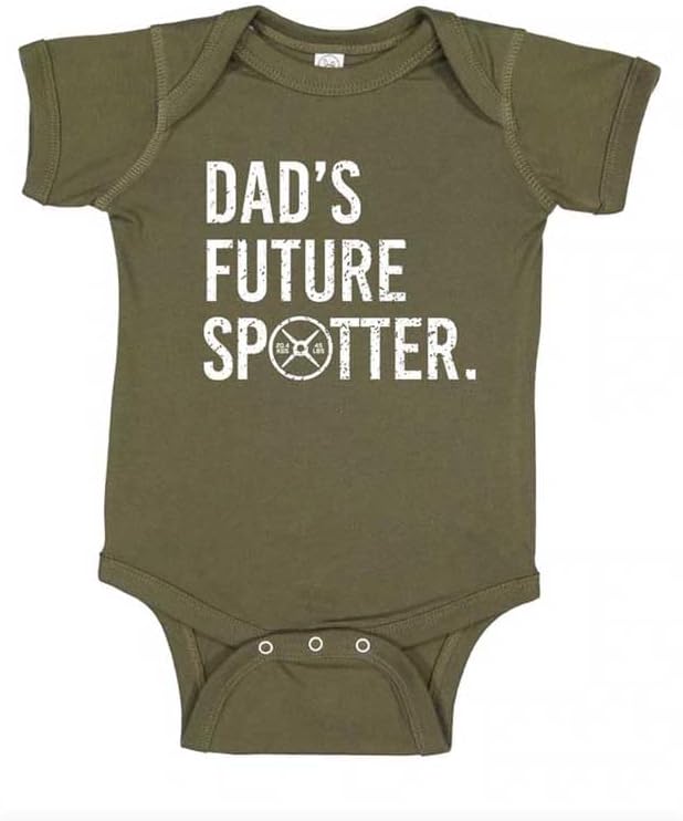 DadBod Apparel DB Dads Future Spotter Боди унисекс, для маленьких мальчиков или девочек, цельный хлопок DadBod Apparel DB