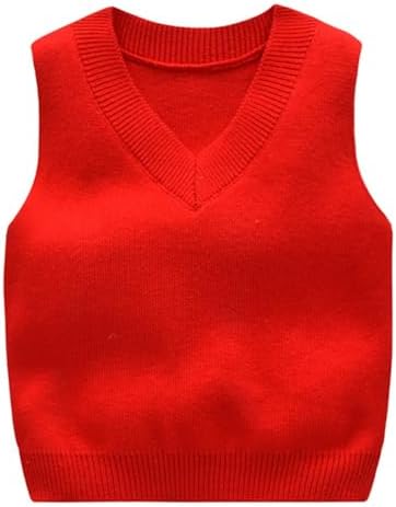 Ninobebe, жилет для новорожденных мальчиков и девочек, вязаный свитер без рукавов с v-образным вырезом, школьная одежда в консервативном стиле, осенняя одежда для малышей, От 0 до 7 лет Ninobebe