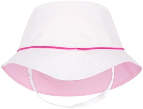 Двусторонние солнцезащитные шляпы Wee Ones для девочек с ремешками на подбородке, стильные и дышащие, готовы к лету Wee Ones