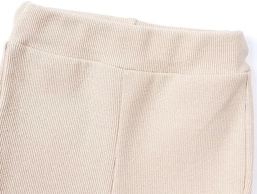 Bafeicao, комплект из 3 штанов для маленьких девочек, расклешенные брюки в рубчик с рюшами, эластичные леггинсы на талии, брюки Bafeicao