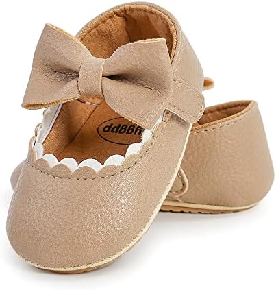 Baby Girl Shoes Infant Toddler Walking Flat Shoes Soft Sole Princess Mary Jane Shoes Prewalkers Wedding Dress Shoes Crib Shoes Ohwawadi