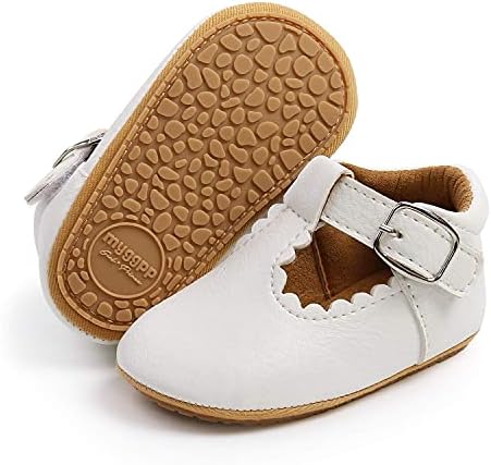 Baby Girl Shoes Infant Toddler Walking Flat Shoes Soft Sole Princess Mary Jane Shoes Prewalkers Wedding Dress Shoes Crib Shoes Ohwawadi