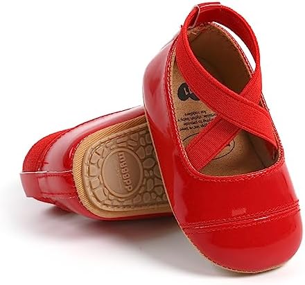 Baby Girl Shoes Infant Toddler Walking Flat Shoes Soft Sole Princess Mary Jane Shoes Prewalkers Wedding Dress Shoes Crib Shoes Ohwawadi