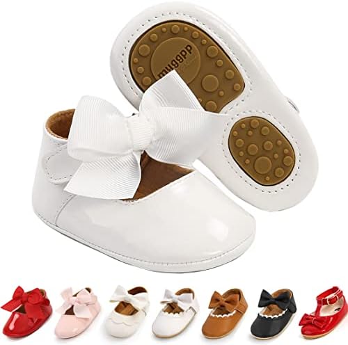 Baby Girl Shoes Infant Toddler Walking Flat Shoes Soft Sole Princess Mary Jane Shoes Prewalkers Wedding Dress Shoes Crib Shoes Ohwawadi