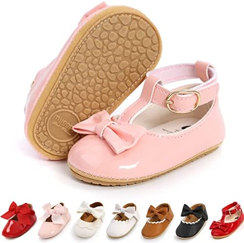 Baby Girl Shoes Infant Toddler Walking Flat Shoes Soft Sole Princess Mary Jane Shoes Prewalkers Wedding Dress Shoes Crib Shoes Ohwawadi