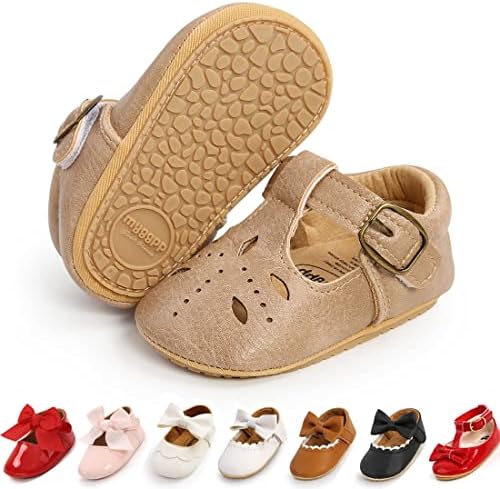 Baby Girl Shoes Infant Toddler Walking Flat Shoes Soft Sole Princess Mary Jane Shoes Prewalkers Wedding Dress Shoes Crib Shoes Ohwawadi