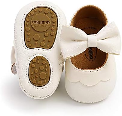 Baby Girl Shoes Infant Toddler Walking Flat Shoes Soft Sole Princess Mary Jane Shoes Prewalkers Wedding Dress Shoes Crib Shoes Ohwawadi