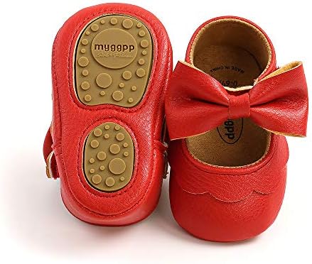 Baby Girl Shoes Infant Toddler Walking Flat Shoes Soft Sole Princess Mary Jane Shoes Prewalkers Wedding Dress Shoes Crib Shoes Ohwawadi