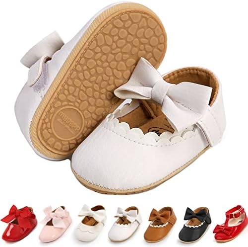 Baby Girl Shoes Infant Toddler Walking Flat Shoes Soft Sole Princess Mary Jane Shoes Prewalkers Wedding Dress Shoes Crib Shoes Ohwawadi