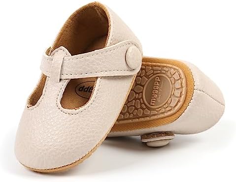 Baby Girl Shoes Infant Toddler Walking Flat Shoes Soft Sole Princess Mary Jane Shoes Prewalkers Wedding Dress Shoes Crib Shoes Ohwawadi