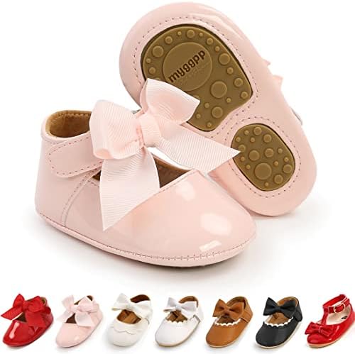 Baby Girl Shoes Infant Toddler Walking Flat Shoes Soft Sole Princess Mary Jane Shoes Prewalkers Wedding Dress Shoes Crib Shoes Ohwawadi