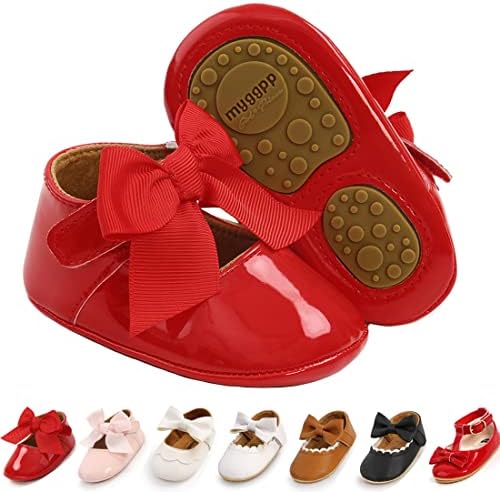 Baby Girl Shoes Infant Toddler Walking Flat Shoes Soft Sole Princess Mary Jane Shoes Prewalkers Wedding Dress Shoes Crib Shoes Ohwawadi