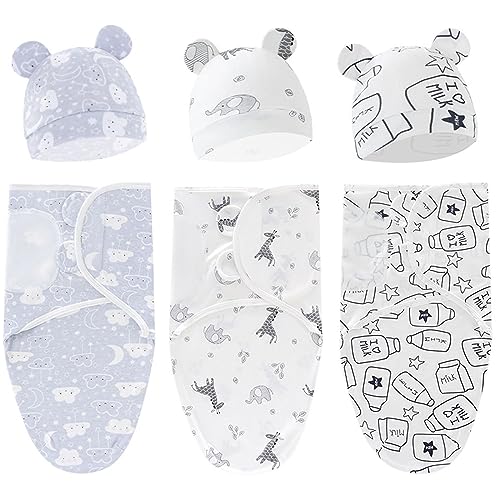 ATONGQI 3-Pack Organic Baby Swaddle Sleep Sacks - Newborn Swaddle Sack - Baby Sleep Sack - Baby Swaddle Blanket Wrap ATONGQI