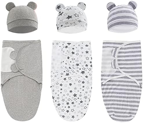 ATONGQI 3-Pack Organic Baby Swaddle Sleep Sacks - Newborn Swaddle Sack - Baby Sleep Sack - Baby Swaddle Blanket Wrap ATONGQI