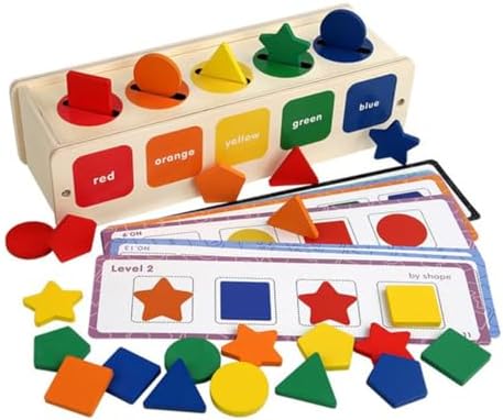 JEVASO KID'S игрушки для сортировки цветов для малышей 1–3 лет, игрушки для сортировки форм, игры для сортировки цветов, обучающие игрушки для подбора цветов, коробка для сортировки форм по цвету Монтессори, развивающая игрушка для раннего развития, подарок для ребенка. JEVASO KID'S
