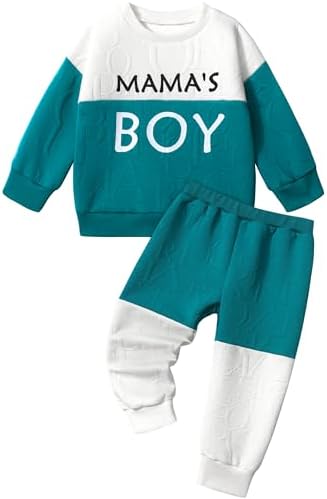 ADIFUN одежда для маленьких мальчиков MAMA'S BOY цветной свитшот с длинными рукавами наряды осень-зима комплект одежды из 2 предметов для мальчиков ADIFUN