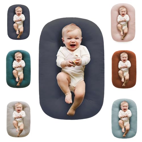 Обновление подушки для детского шезлонга, подушка Loevin Baby Nest для сна новорожденных в постели, шезлонг для новорожденных для мальчиков и девочек 0-12 месяцев | Кофе Loevin