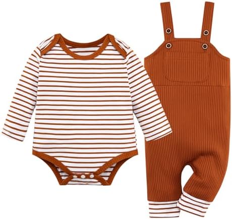 Одежда для маленьких мальчиков, наряд для новорожденных мальчиков, комбинезон в полоску для маленьких мальчиков, комплект со штанами и карманами, От 0 до 24 месяцев BOBORA