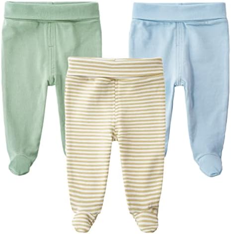 Teach Leanbh Infant Baby 3 комплекта штанов на ножках, хлопковые повседневные леггинсы с высокой талией Teach Leanbh