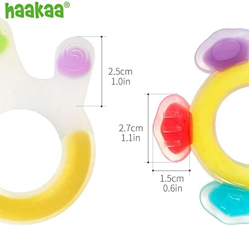 Силиконовый прорезыватель haakaa, комбинированный набор и набор прорезывателей с короной-детская игрушка для прорезывания зубов с морозильной камерой | Супермягкие силиконовые игрушки для прорезывания зубов Haakaa