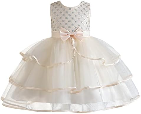 AwarFy пышное платье с пайетками для маленьких девочек, платье с цветами на свадьбу, день рождения, рождественское платье для маленьких девочек 12 месяцев и 5 лет AwarFy