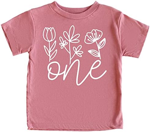 Одна рубашка с цветочным принтом на первый день рождения для девочки, наряд на первый день рождения Olive Loves Apple