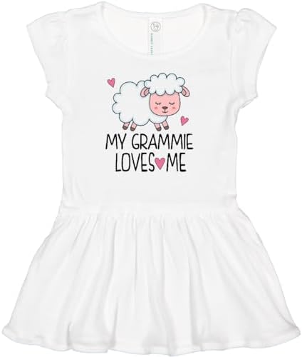 Inktastic Платье для младенцев Grammie Loves Me Grandchild Lamb Inktastic