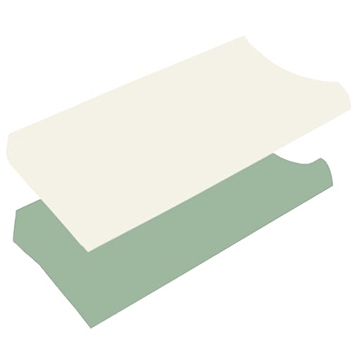 2 упаковки чехла для пеленания, ультрамягкий эластичный чехол для пеленания подгузников для девочек и мальчиков, хлопковые дышащие пеленальные листы для детской, подходят для подушечки 32/34 x 16 дюймов (2 зеленых) Citihomy