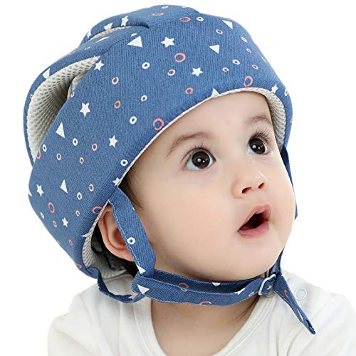 Ocanoiy Baby Safety Helmet Toddler Children Headguard Infant Head Cushion Protective Harnesses Cap Soft Adjustable Kid Safety Hat Head Protector (Pink Rabbit) Ocanoiy