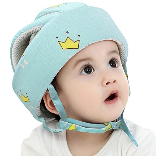 Ocanoiy Baby Safety Helmet Toddler Children Headguard Infant Head Cushion Protective Harnesses Cap Soft Adjustable Kid Safety Hat Head Protector (Pink Rabbit) Ocanoiy