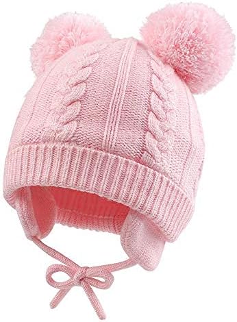JANGANNSA милая вязаная рождественская шапка для мальчиков и девочек, теплая зимняя шапка с ушками для младенцев, шапочка для малышей JANGANNSA