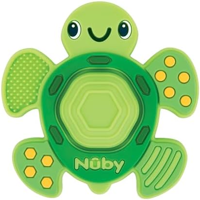 Прорезыватель Nuby Teethe N' Pop Sensory Play, без BPA, 3+ мес, черепаха NUBY