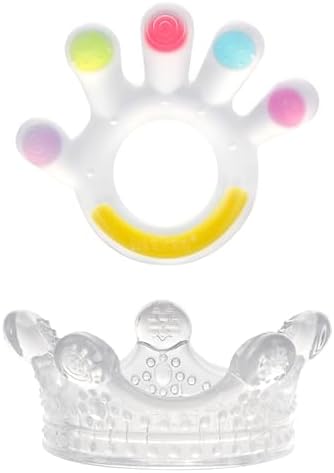 Haakaa Palm Teether и Crown Teether Set - Мягкая силиконовая безопасная успокаивающая соска для морозильной камеры | Подарки для новорожденных без BPA Haakaa