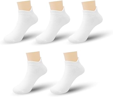 SERISIMPLE Ultra-Soft Bamboo Kids No-Show Socks Ankle Thin Comfortable Low Cut Socks for Boys&Girls Non Slip 5 Pairs SERISIMPLE