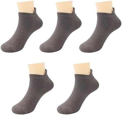 SERISIMPLE Ultra-Soft Bamboo Kids No-Show Socks Ankle Thin Comfortable Low Cut Socks for Boys&Girls Non Slip 5 Pairs SERISIMPLE