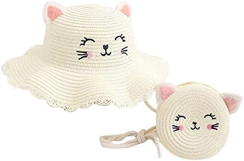Модная повседневная шляпа для маленьких девочек, дышащая шляпа с зонтиком в стиле мультяшного кота, гофрированная дышащая шляпа Beziun