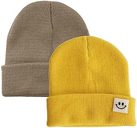 Детские шапки-бини AJG для малышей, мягкая теплая детская вязаная зимняя шапка для мальчиков и девочек AJG