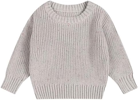 JEATHA детский свитер, пуловер в рубчик для маленьких мальчиков и девочек, топы, рубашки с круглым вырезом и длинными рукавами, осенне-зимние джемперы JEATHA